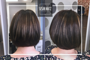 Bob Haarschnitt Highlights | Susan Matz - Coiffeur Nürnberg Moderner Bobhaarschnitt mit zarten Highlights bei Susan Matz Coiffeur in Nürnberg