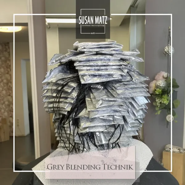 Grey Blending Technik Nürnberg Langlebigkeit Glossing Babylights Strähnen