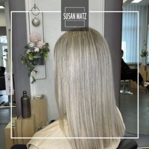 Blond für graue Haare Grey Blending Highlights Nuernberg II